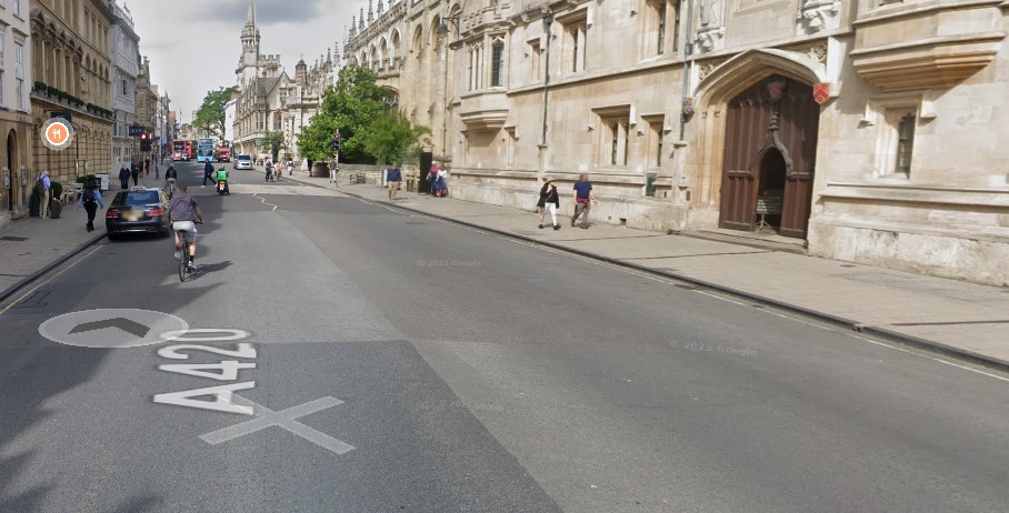 Oxford High Street site: West view